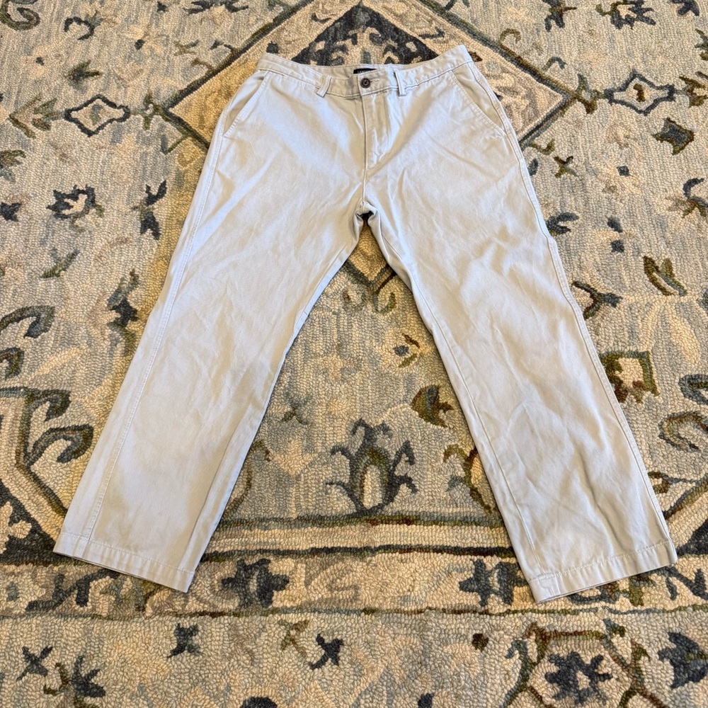 Lands' End Pale Blue‎ Mid Rise Chino Cropped Size 10